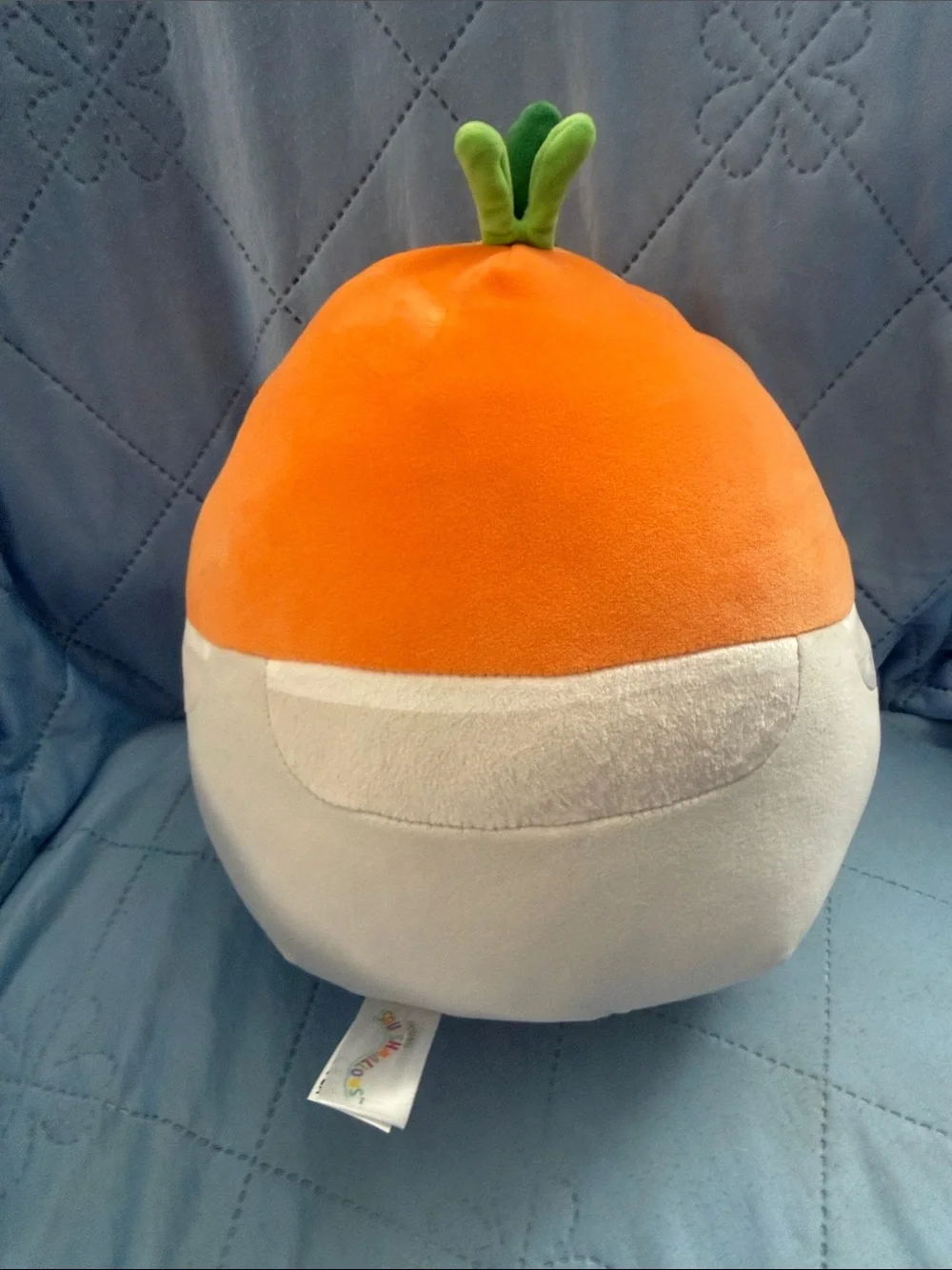 Squishmallows Orange Carrot Plush with Cream Overalls